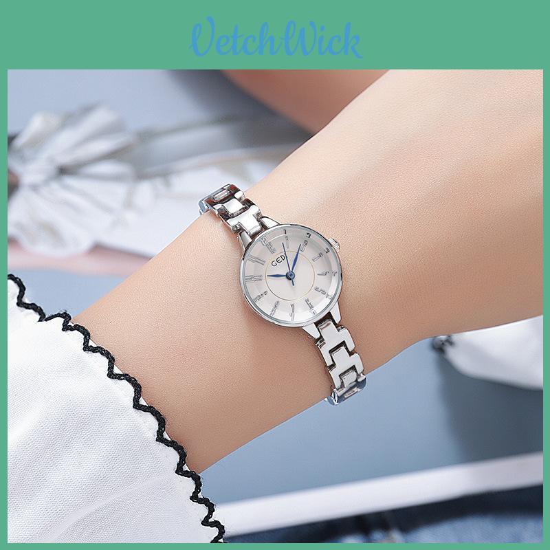 Gedi Small Dial Womens Quartz Watch With Jewelry Clasp For Office Attire