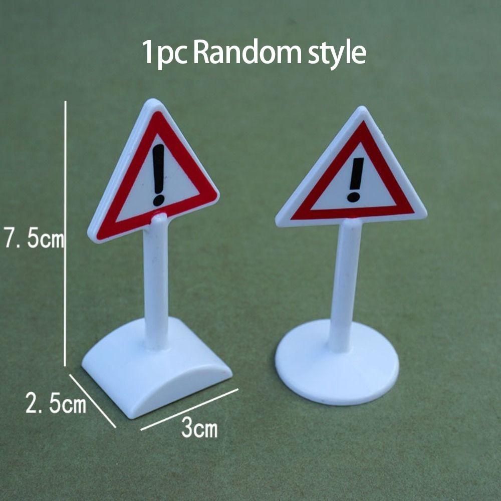 Model Toy Simulation City Road Signs Road Block Mini Traffic Road Signs City Street