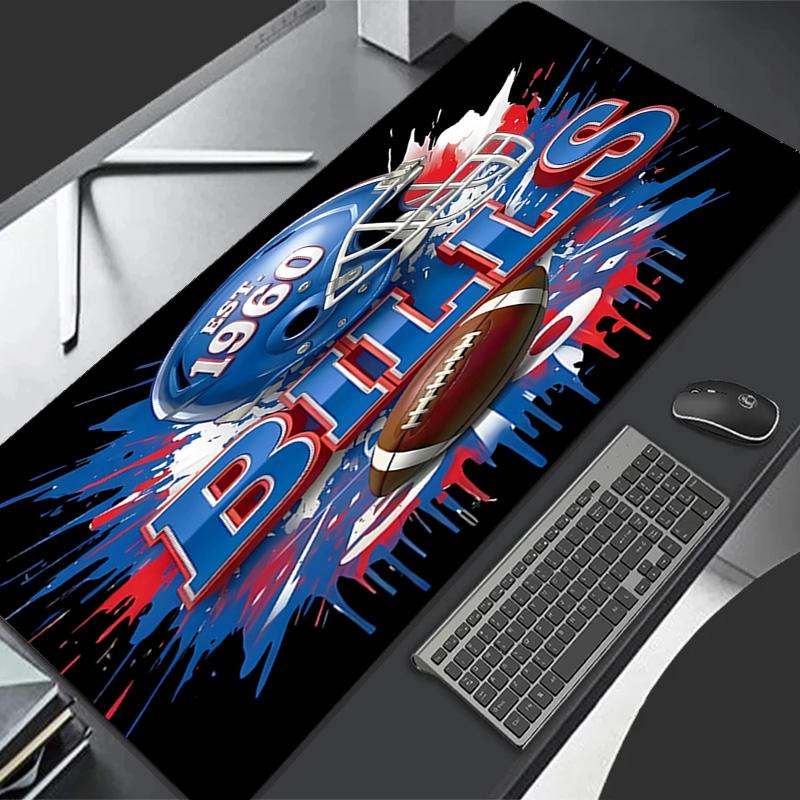 Buffalo Bill LOGO Theme Premium Non-slip Mouse Pad with Stitched Edges,Durable Rubber Material,for Desktop & Gaming Great Gifts