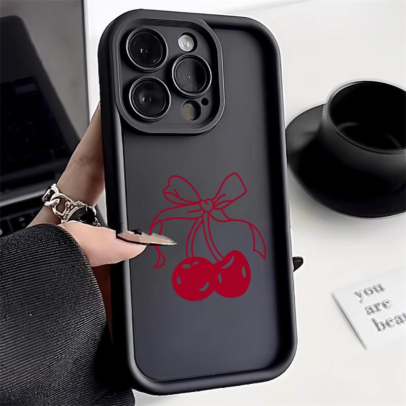Красная вишня Чехол для телефона Samsung Galaxy S25 Ultra Чехол Samsung S22 Plus S23 S24 Ultra S20 S21 FE A73 A71 4G A06 A05S Чехол-обложка