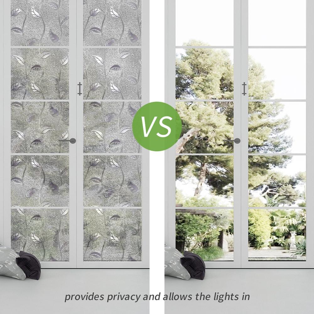 Статические матовые наклейки на окна, водонепроницаемые наклейки, антисветовая непрозрачная стеклянная пленка, антипроглядывающая тень, бумажные наклейки для ванной комнаты, стеклянные наклейки