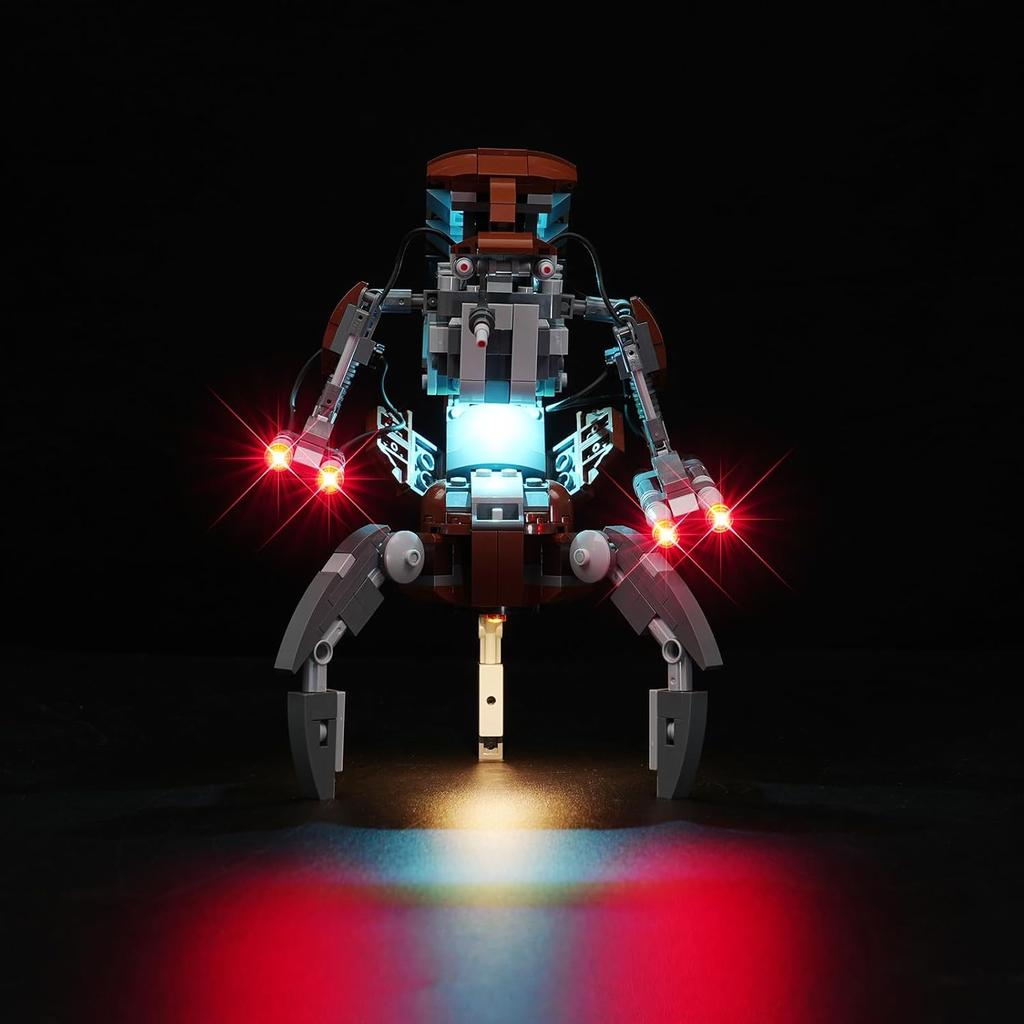 Light Kit for Lego Droideka 75381, Innovative Led Lighting Kit Light Design and Configuration Compatible with Lego 75381 Building Blocks Model - NOT