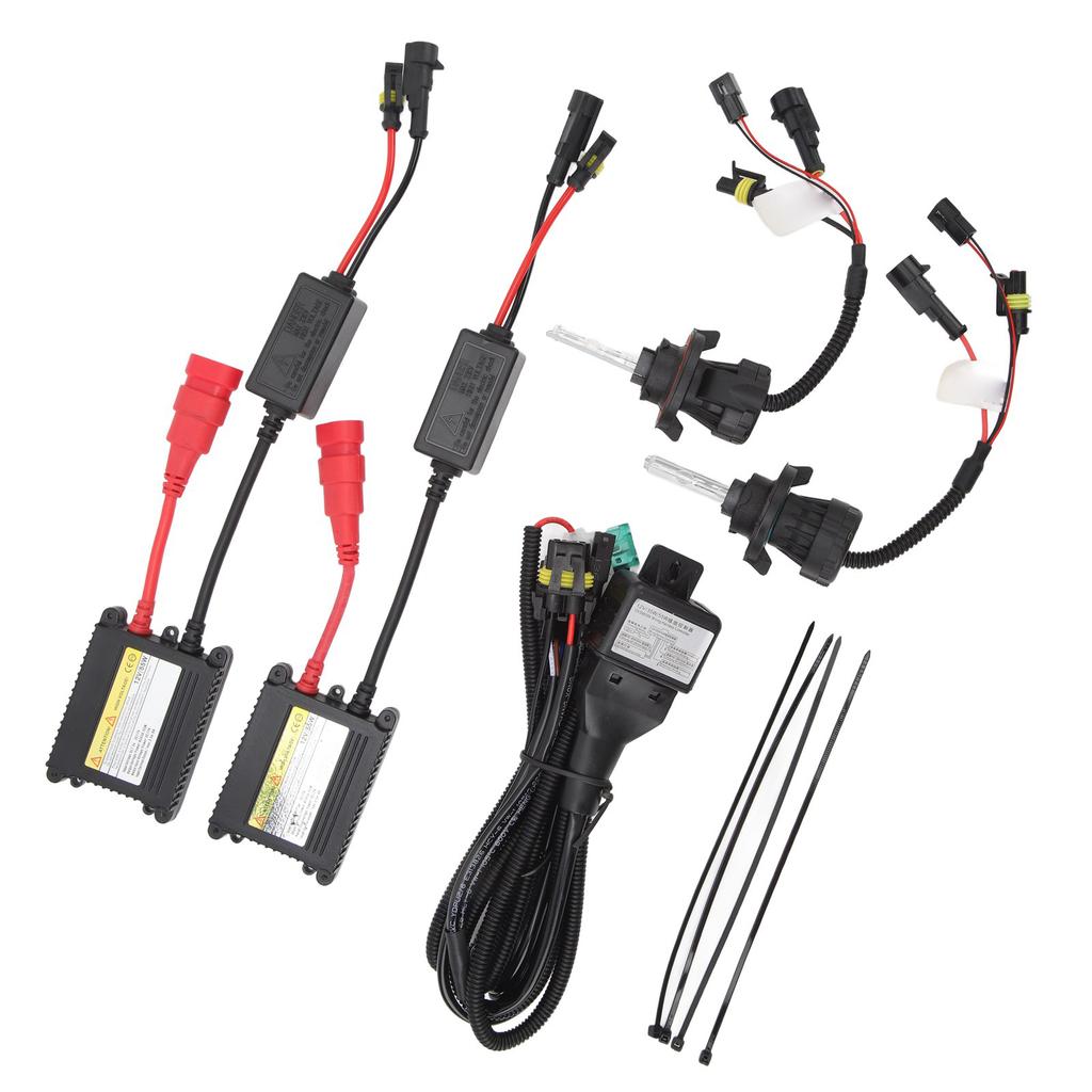 Комплект ксеноновых ламп HID DC12V 55 Вт Высокая яркость Долгий срок службы Мягкий свет Энергосбережение Для разъема H13 Автомобильные фары 6000K