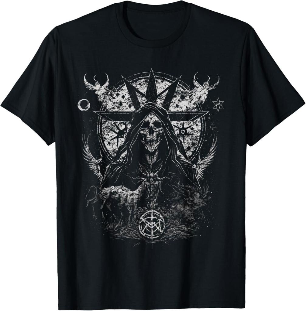 Grim Reaper Skull Gothic Dark Art T-shirt