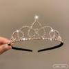 Birthday Rhinestone Crown Headband Princess Tiara Bride Wedding Crown Adult Headband Diamond Children