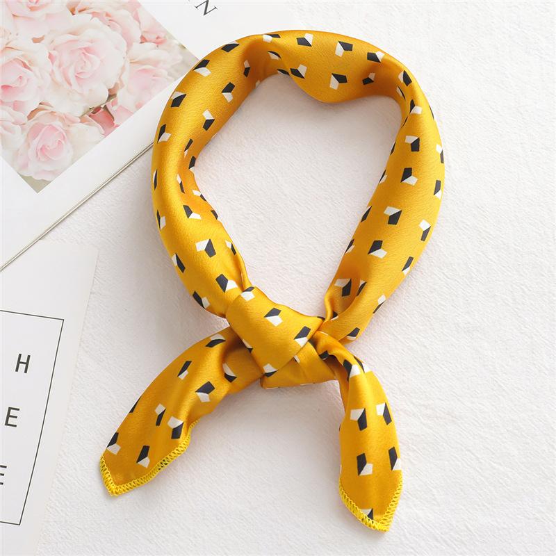 50 * 50 см шелковые шарфы весна и осень универсальное украшение профессиональные маленькие квадратные шарфы защита шеи связывающая сумка