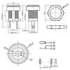 10/50 шт. 2-контактный DC022B 5,5 x 2,1 мм 3,5 x 1,3 мм DC разъем питания гнездо розетка DC female для монтажа на панель штекер адаптер 5,5*2,5 мм