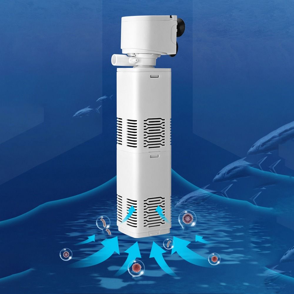 Фильтры для аквариума с настенным креплением, бесшумный кислородный воздушный насос, циркуляционный насос для аквариума