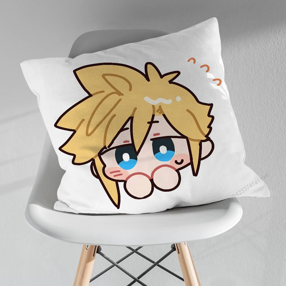 FFinal FFantasy Cloud Strife FFF7 Pillowcase for Sofa Room Office Decor Printing Merchandise AllMatch Cushion Cover