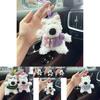 Adorable Cartoon Dog Plush Keychain Soft Pp Cotton Stuffed Animal Bag Charm