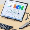 8-в-1 USB-C концентратор-расширитель, многопортовый адаптер, разветвитель Type-C, док-станция, кардридер SD для Samsung, ПК, планшета, быстрая передача данных, зарядка