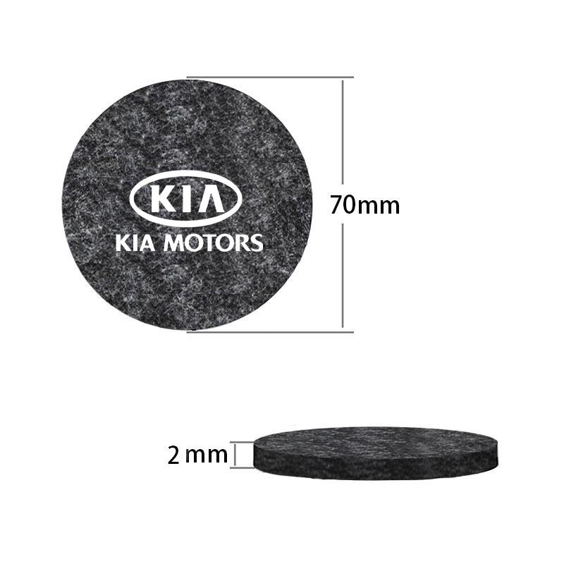 Universal Felt coaster Drink Bottle Water Cup Pad For Kia Sportage Cerato Optima K2 K3 K4 K5 Rio Picanto Soul Car Accessories BU9
