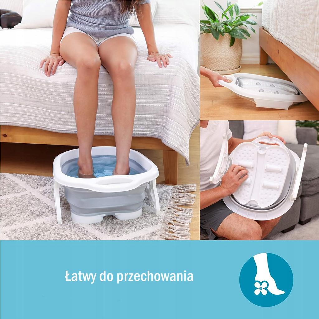 Miska Brodzik Do Pedicure Stóp Roller Składana