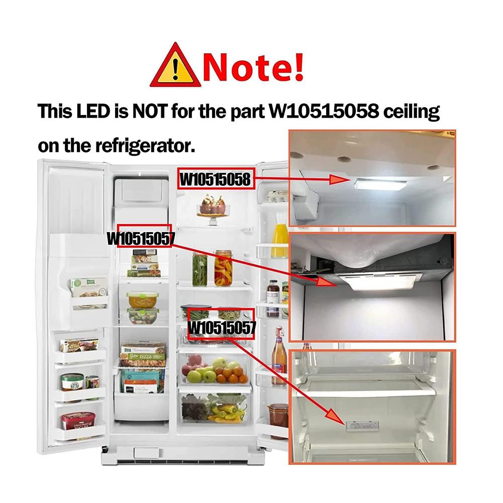 WPW10515057 W10515057 Светодиодная панель для холодильника Whirlpool Kenmore Maytag (Только печатная плата)