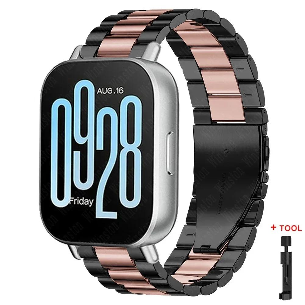 Ремешок из нержавеющей стали 22 мм для Redmi Watch 5 Active 5 Lite Металлический ремешок для Xiaomi Redmi Watch 3 Active 3 Lite Браслет Наручный ремешок