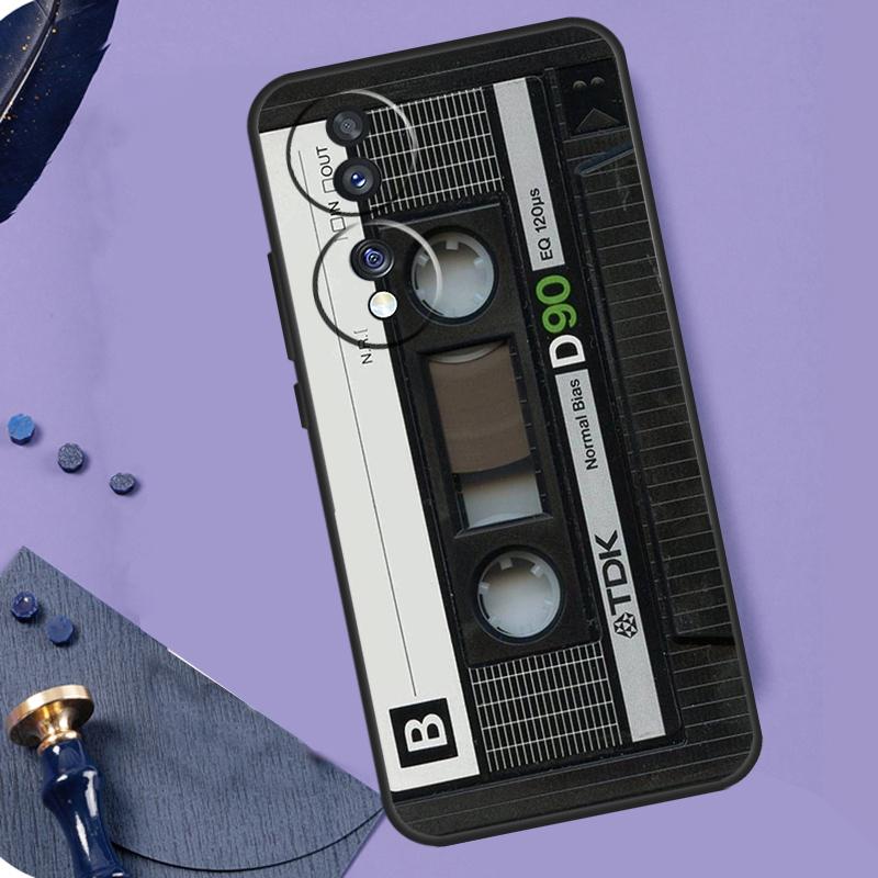 Old Cassette Tape Case For Honor Magic 8 Pro 5 6 7 Lite X9a X9b X9c X9d X8a X8b X8c 50 70 90 200 400 Pro Coque