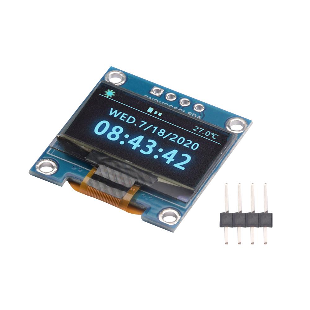 1.96 Inch blue yellow OLED I1C IIC Display Module 11861 118x61 Pixel SSD1111 Mini Self-Luminous OLED Screen Board for arduino