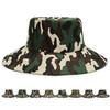 New Camouflage Big Eaves Bucket Hat Sunshade Sunscreen Fishing Essential Simple Casual Versatile