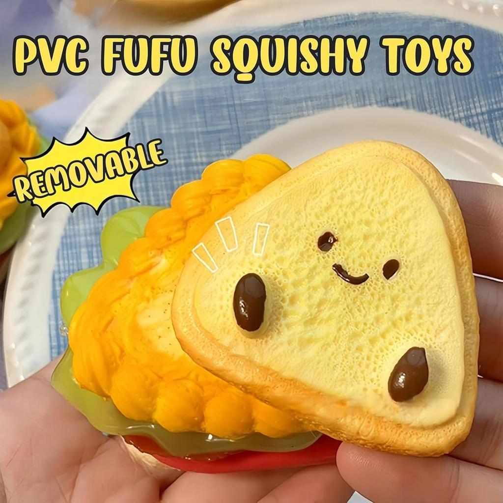 Супер толстый сэндвич Pinch Music Decompression Toy Sandwich Baby Слоистый бургер Pinch Music Water Sense Pinch
