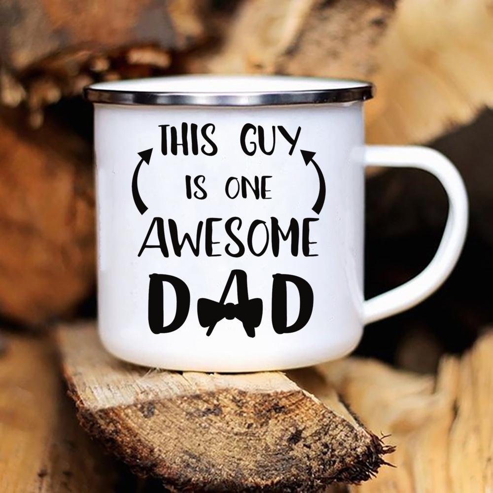 Папа, ты не старый, ты классический принт, смешная эмалевая кофейная чашка, оригинальные чашки для завтрака, чтобы сублимировать друзей, кружка для кемпинга, милая