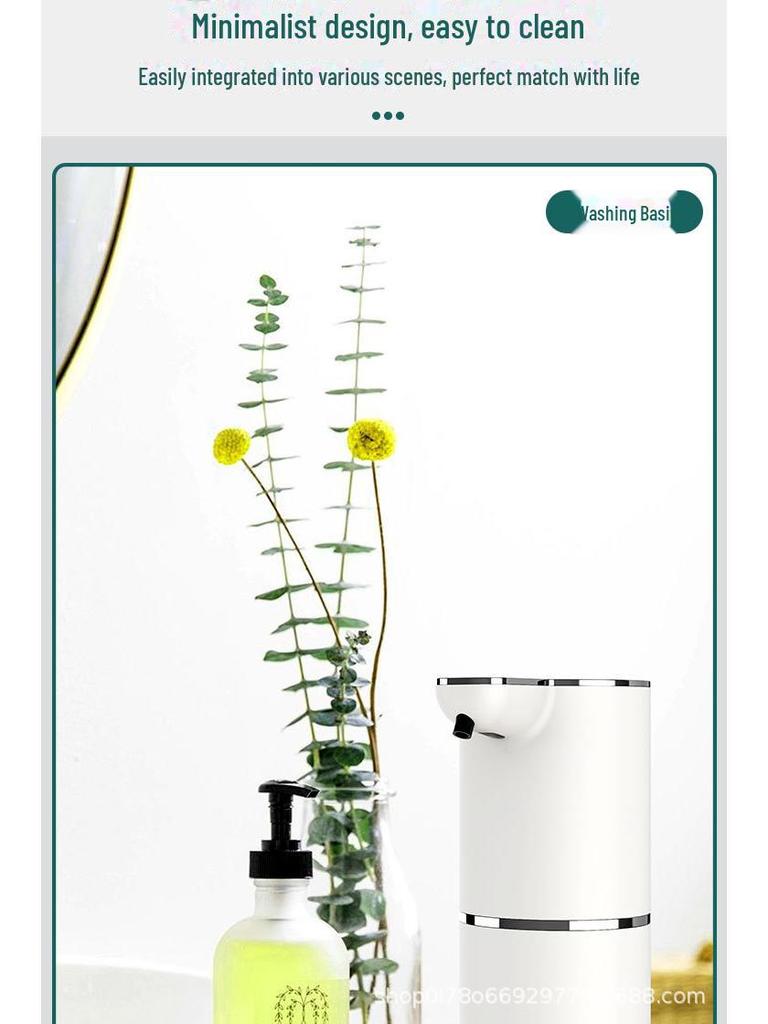 M10S Автоматический дозатор мыла-пены: Интеллектуальный, Электрический, Настенный, Черный