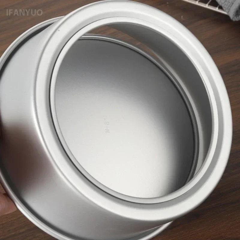 Круглая форма для торта 2-9 дюймов со съемным дном DIY из алюминиевого сплава Форма для выпечки чизкейка Инструменты для украшения десертов из мастики