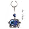 Elephant Metal Keychain Blue  Animal Keyring Pendant For Women Jewelry