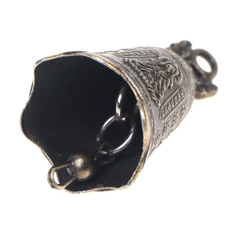 2 шт. антикварный колокольчик из Китая, мини-латунная медная скульптура, колокольчик для молитвы Гуаньинь