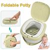 Cute Children Portable Potty Folding Travel Emergency Child Toilet Cartoon Outdoor Kids Urinals with Garbage Bag