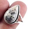 Natural Dendrite Opal Gemstone Handmade 925 Sterling Silver Gift Ring S.9 A5T79