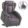 VidaXL Fauteuil inclinable de massage Gris Similicuir 3204554