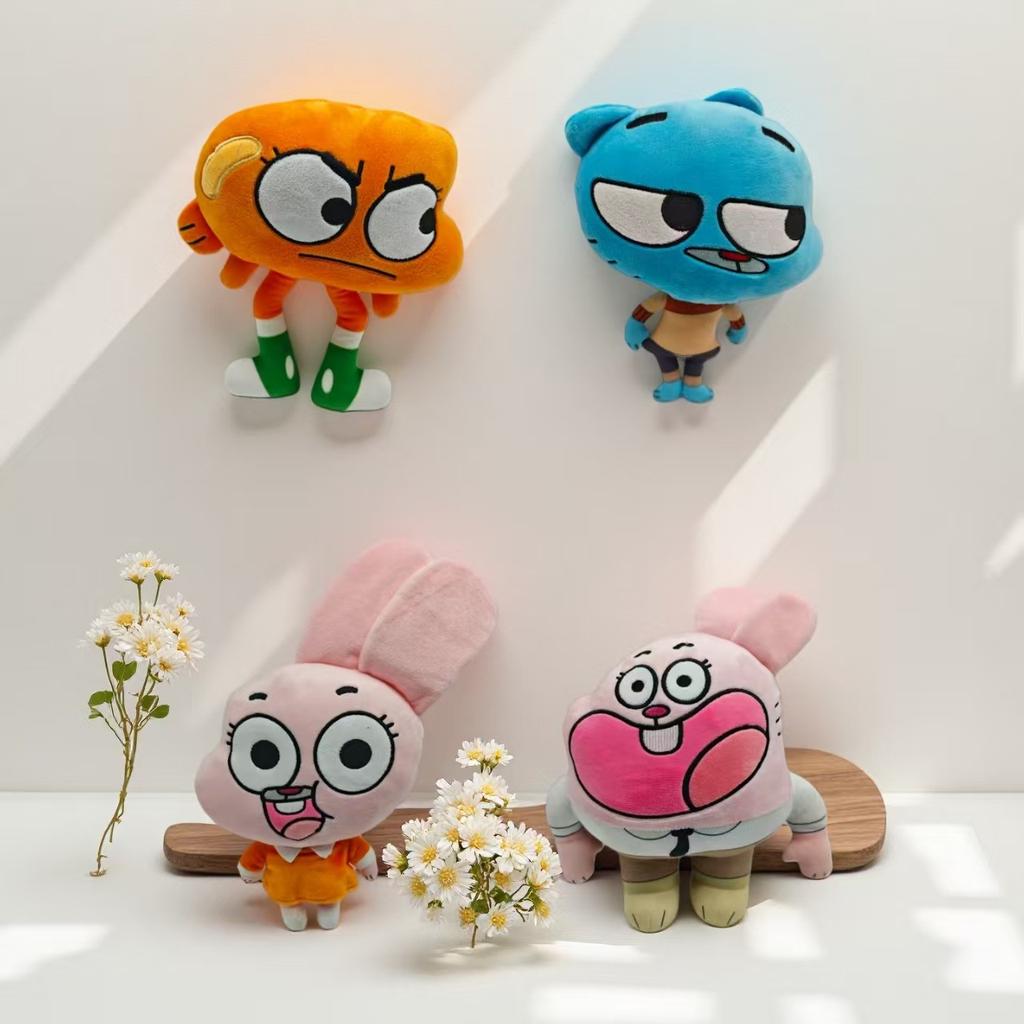 Cute Cat Bunny Stuffed Toy Birthday Present Gifts For Children Kids Cartoon Amazing World 25cm Gumball Richard Anais