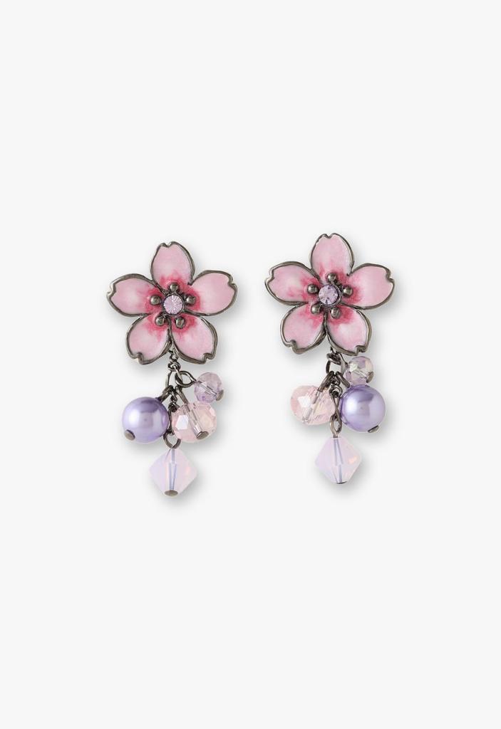 Серьги с мотивом цветущей ночной сакуры SAMA1497 XV [Anna Sui]