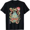 Japanese Demon Face Mask Oni Otaku Devil Vaporwave T-Shirt