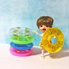 2Pcs Universal Miniature Pool Ring Realistic Functional Doll Swimming Lifebuoy Model Photography Prop
