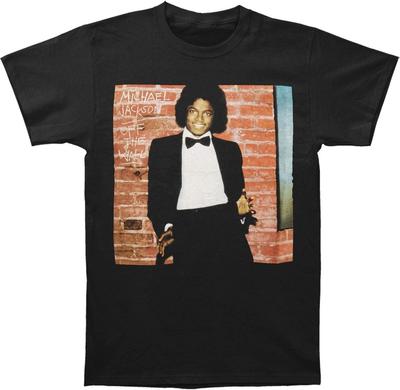 МЕРЧ ТРАФИК Мужская футболка Michael Jackson Off The Wall Крупный план Приталенная