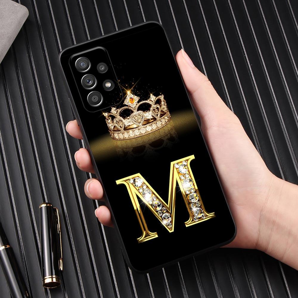 Чехол для телефона с буквами M L E T K J I U для Samsung Galaxy A57 A56 A37 A55 A36 A26 A54 A52 A35 A34 A25 A17 A16 A15 A07 A06 Мягкая накладка