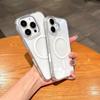 HD прозрачный акриловый магнитный чехол для iPhone 16 Pro Max Plus для беспроводной зарядки Magsafe с кнопкой управления камерой, защита