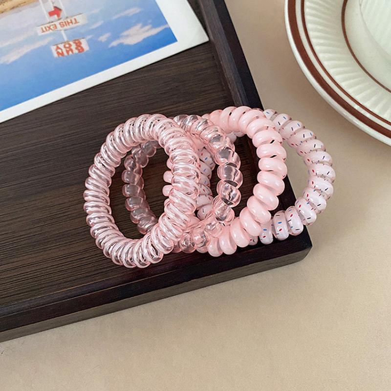 4/10Pcs Korean High-Quality Grape Coconut Polka Dot Hair Band Fresh And Versatile Hair Rope Hair Band Hair Accessories