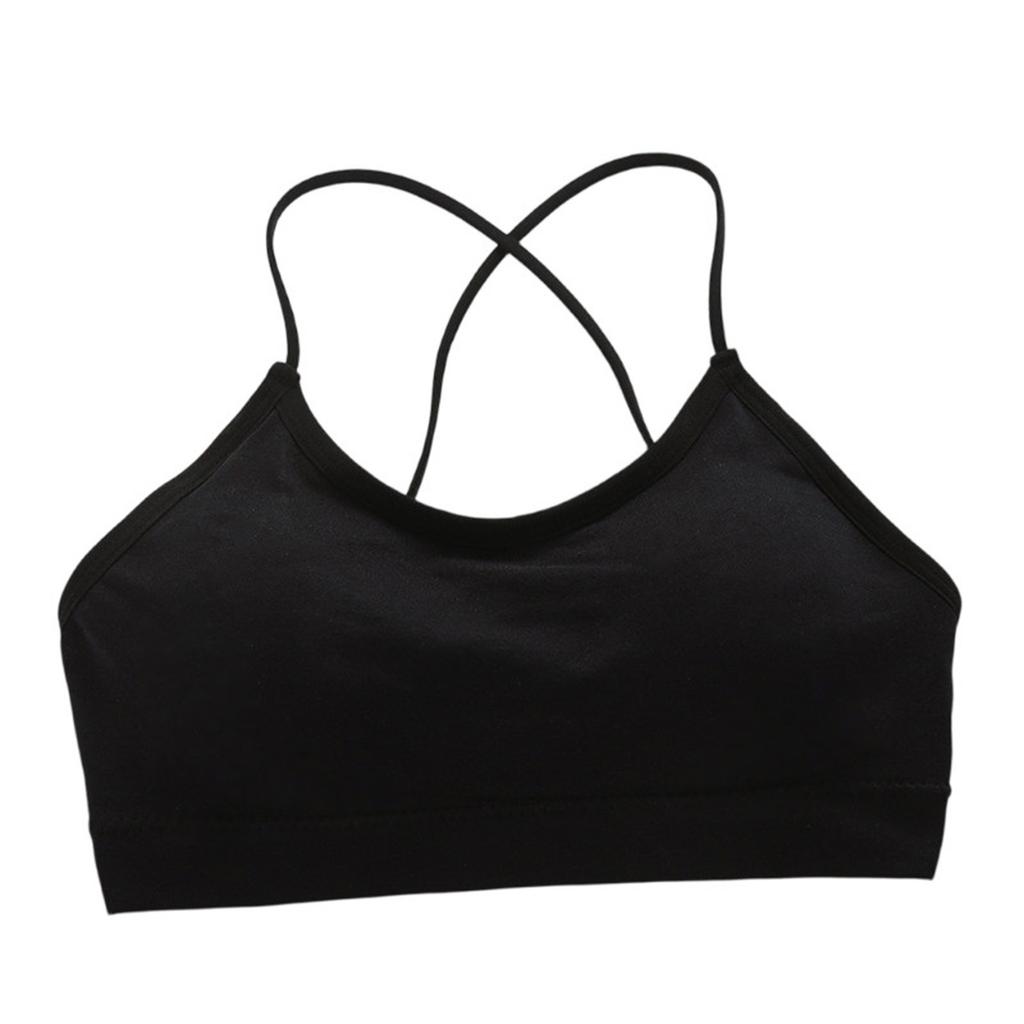 Cross Beauty Backless Undershirt With Bra Pads Wrap Chest Anti-glare Busting Bottoming Underwear Girls