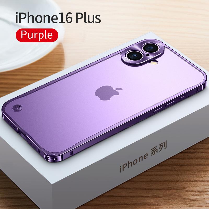 Металлический чехол для телефона для iPhone 17 11 12 13 14 15 16 Pro Max Чехол из алюминиевого сплава с полной защитой объектива для iPhone 13 mini Металлический чехол с гальваническим покрытием для задней панели