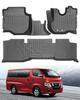 Hawjog Комплект ковриков для пола для Nissan NV350 Caravan E26 3D Водонепроницаемый TPE Коврик для пола и Совместимый с Nissan NV350 Caravan E26 Премиум Включает Второй