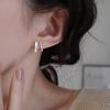 2023 Double Layer Mother-of-Pearl Stud Earrings - Chic Geometric Design