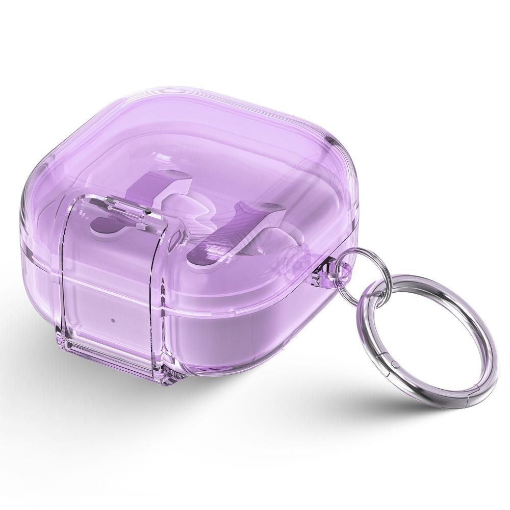 with Phone Stand Earphone Case Transparent Earbuds Cover for Samsung Galaxy Buds4/4pro Travel