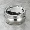 Stainless Steel Ashtray with Windproof Lid Rust Proof Easy to Clean 3 Sizes for Home Outdoor Hiking Travel Use