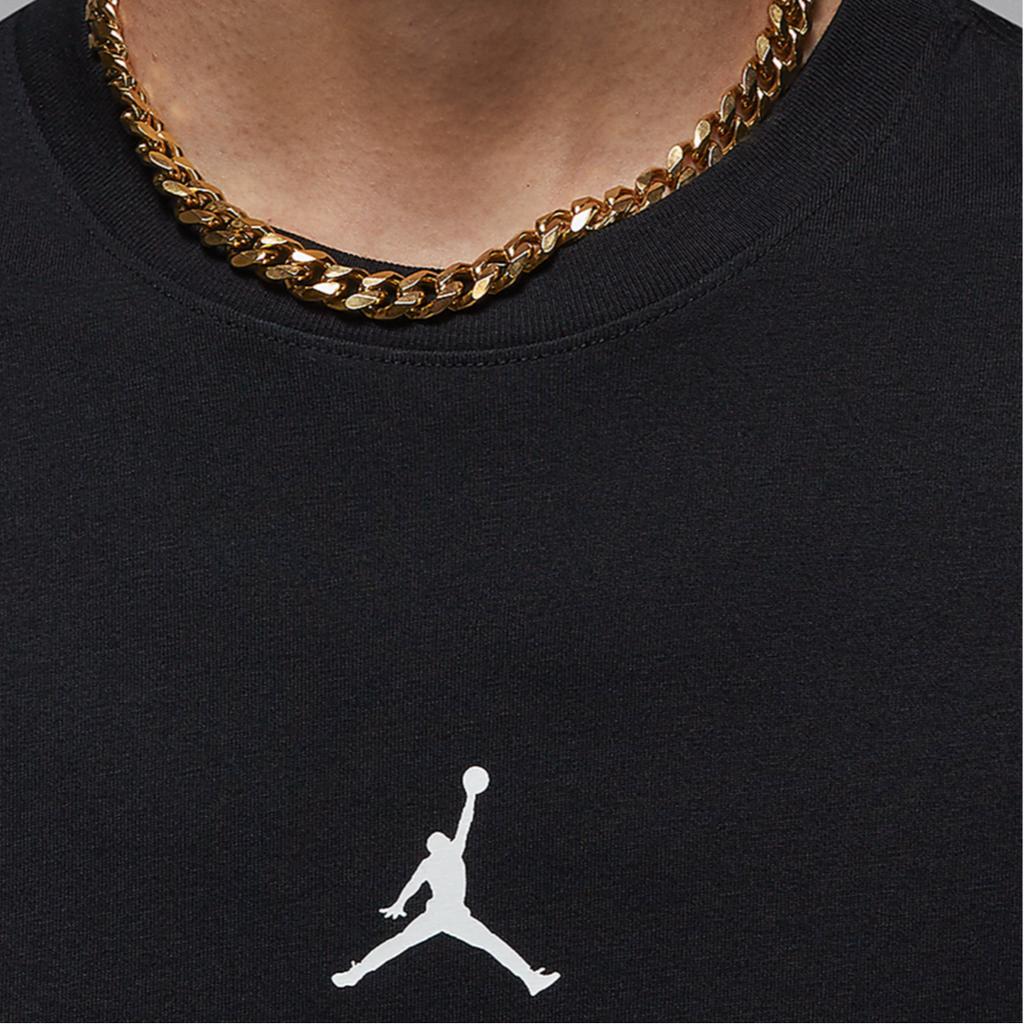 Jordan Футболка мужская спортивная, с круглым вырезом и длинным рукавом, черная, FZ1974-010