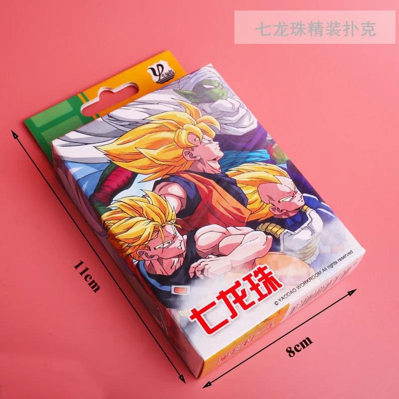 54 шт. Карты Аниме Dragon Ball Z Покер Игрушка Косплей Сон Гоку Настольная Игра Карты Коллекционная Коробка в Твердом Переплете