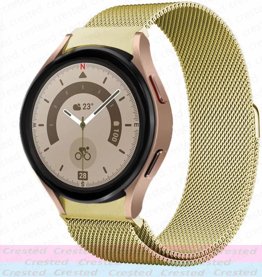 Ремешок 20 мм без зазоров для Samsung Galaxy Watch 7 5 pro/4 Classic 44мм 46 40мм 43мм 47мм Миланский петлевой браслет Ремешок Galaxy Watch 6