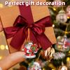 6/10/15pc Xmas Theme 2D/Flat DIY Hanging Diamond Art Kits Acrylic Rhinestone Diamond Christmas Tree Wall Window Pendant Ornament