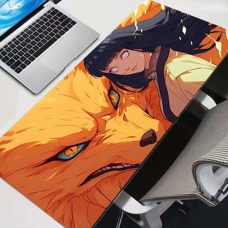 Коврик для мыши Naruto XL с оверлоком Большой Игровые Аксессуары Компьютерный Игровой Клавиатура Мышь Коврик для Стола Коврик для Мыши Аниме Прочный Для Csgo